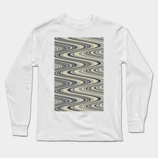 Waves Pattern Long Sleeve T-Shirt